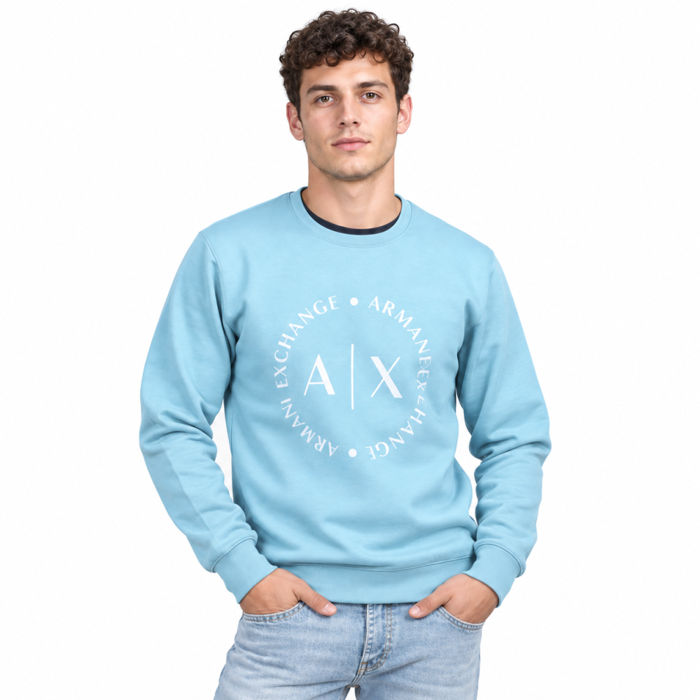 Armani Exchange Blue & Green Premium Quality Sweatshirt