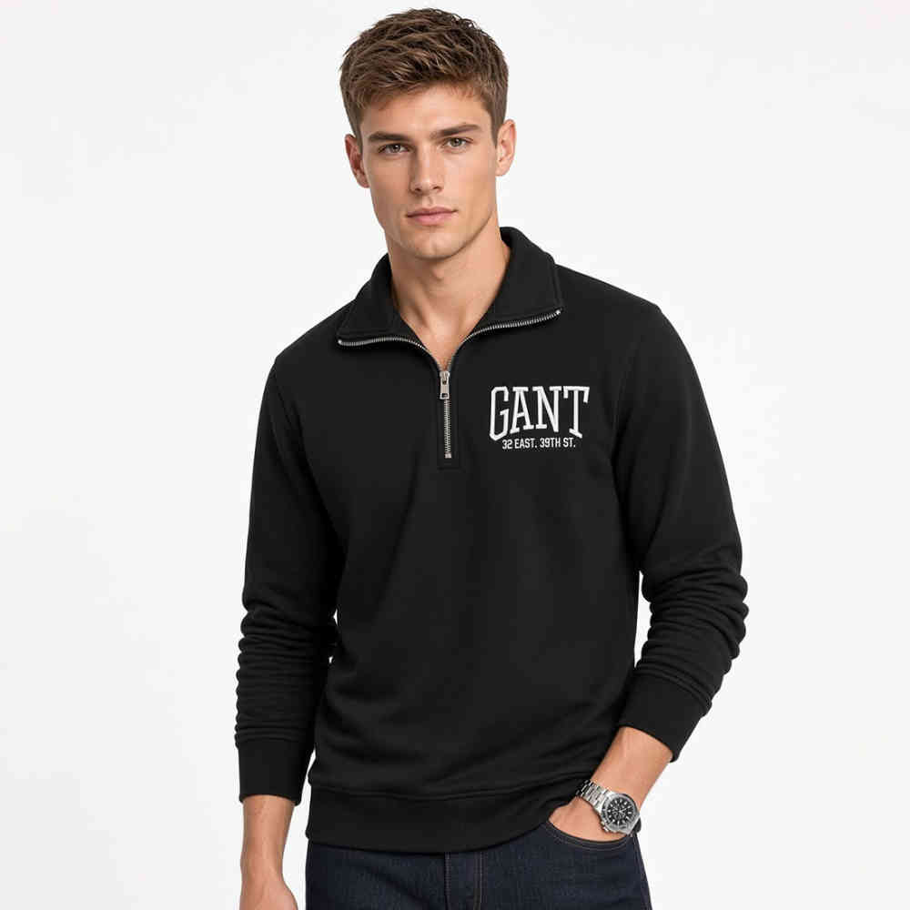 Gant Black Premium Quality Sherpa Sweatshirt