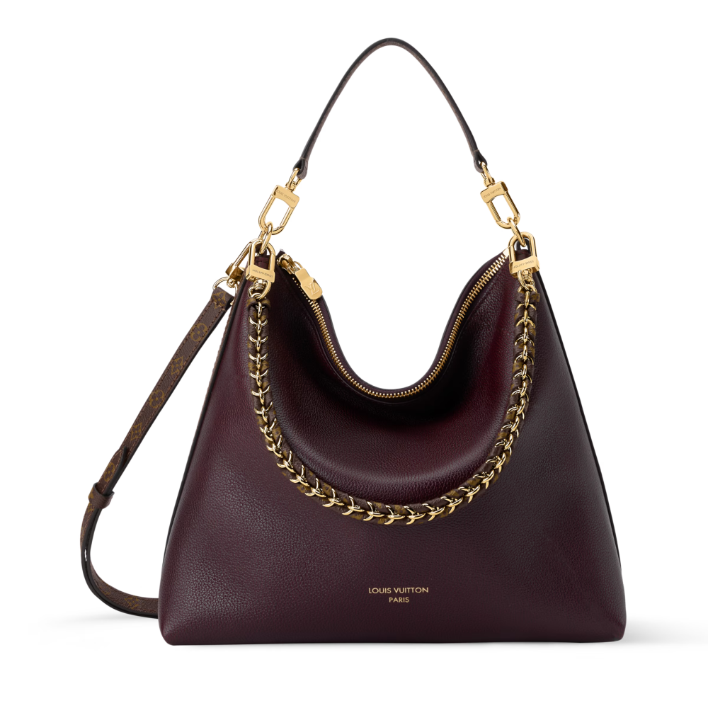 Wine Louis Vuitton Multipass Black Handbag