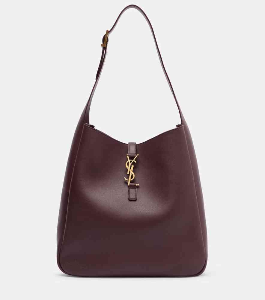 Wine YSL Le 5 à 7 Black  Hobo Bag