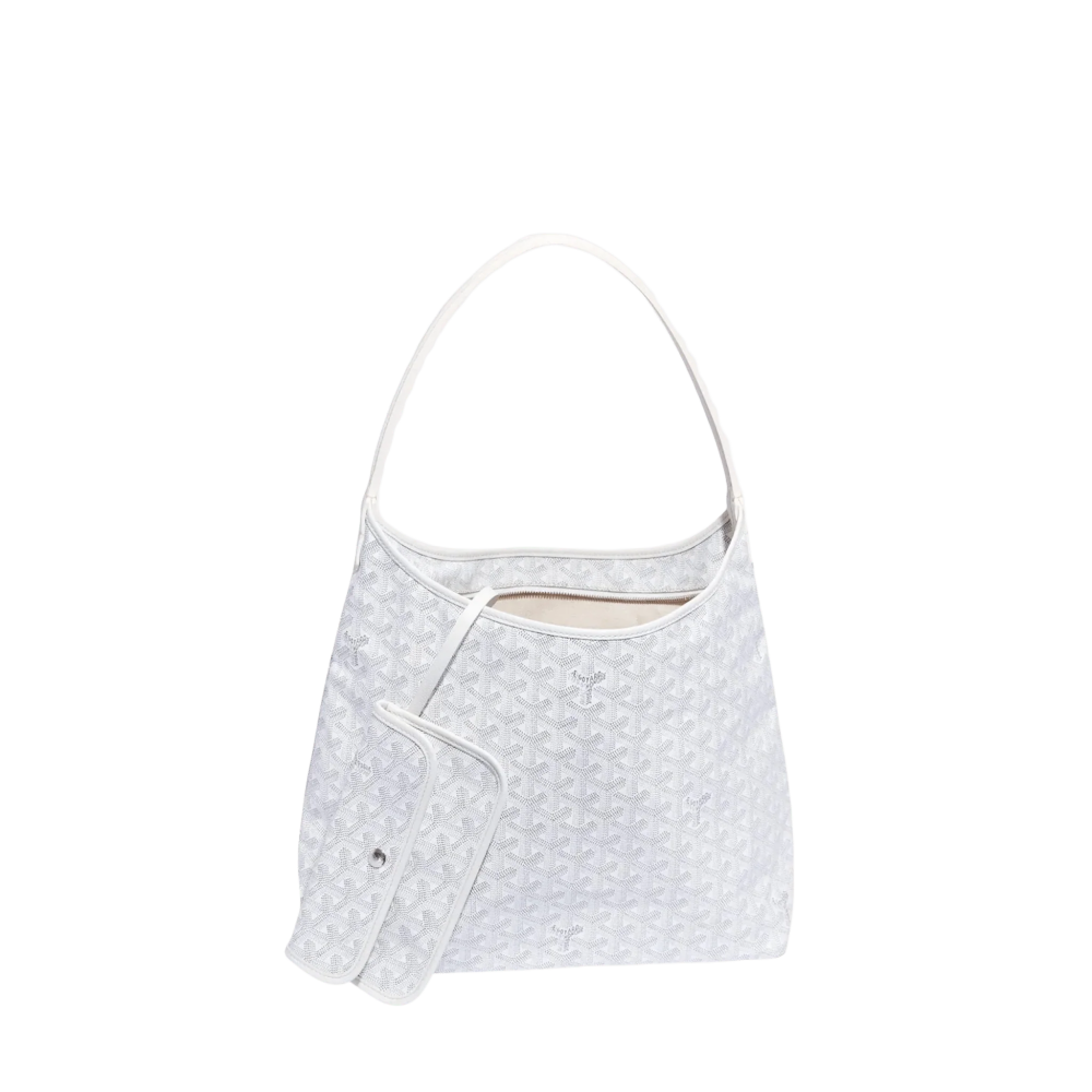 White Goyard Boheme Green Tote Bag