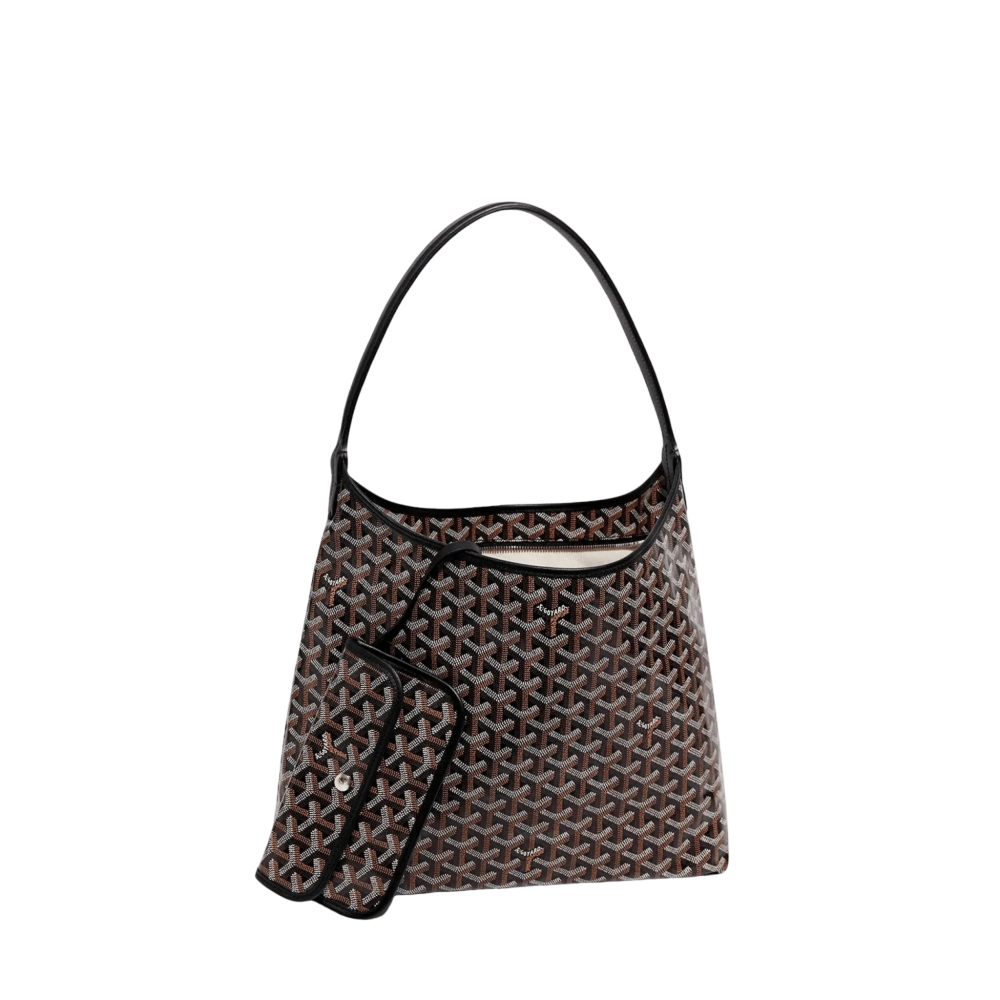 Black Goyard Boheme Green Tote Bag