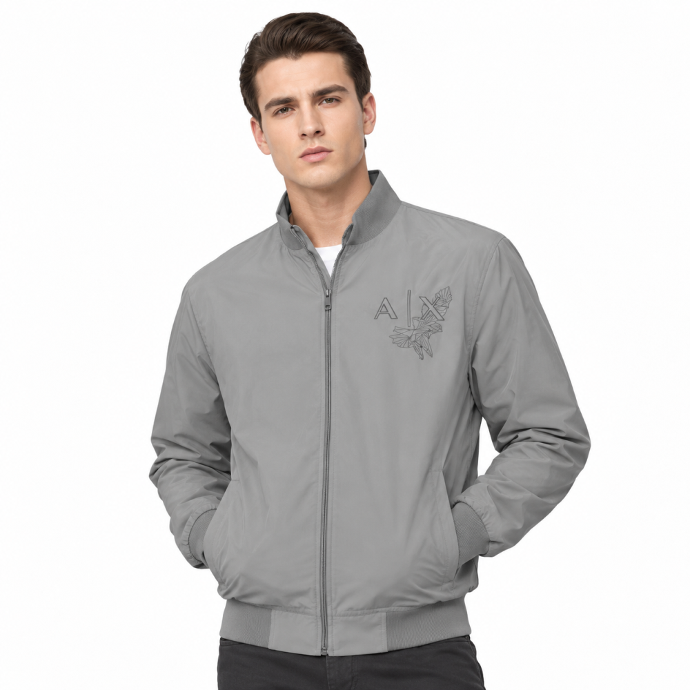 Armani Exchange Eagle Print Grey Premium Jacket