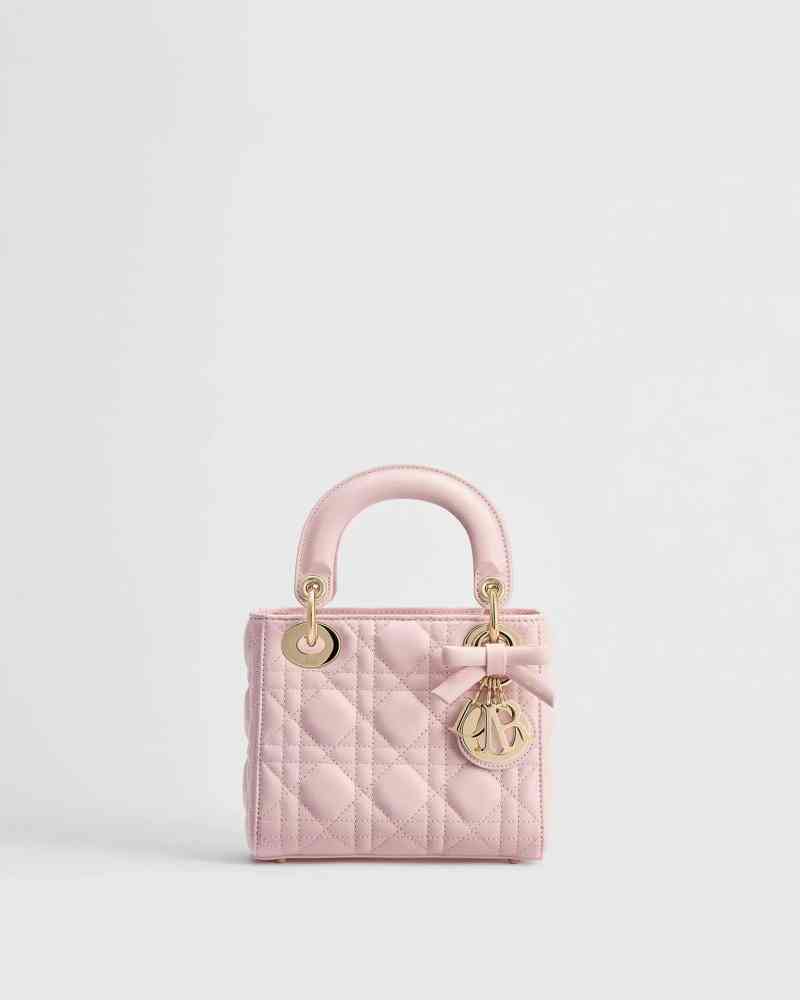 Pink Lady Dior Signature Black Handbag