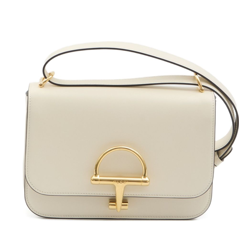 White Gucci Siena Small Black Sling bag
