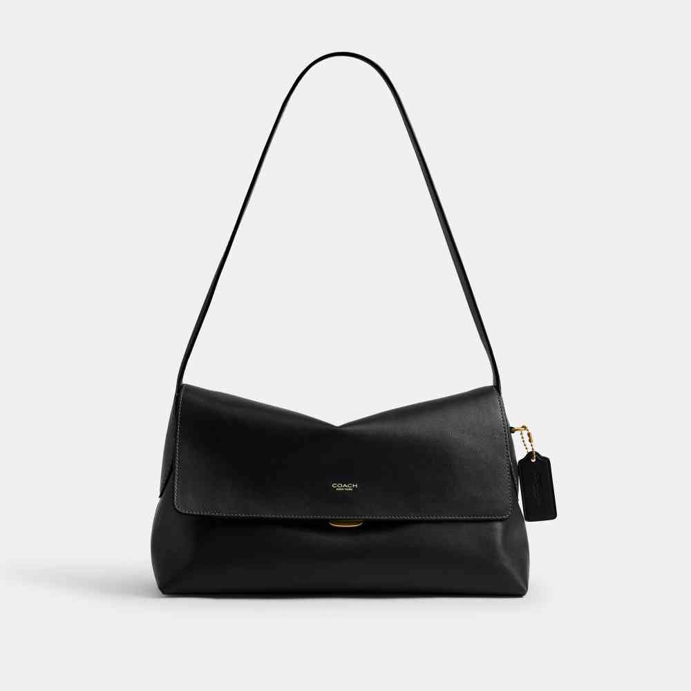 Black Coach Chelsea Coffee Shoulder Bag