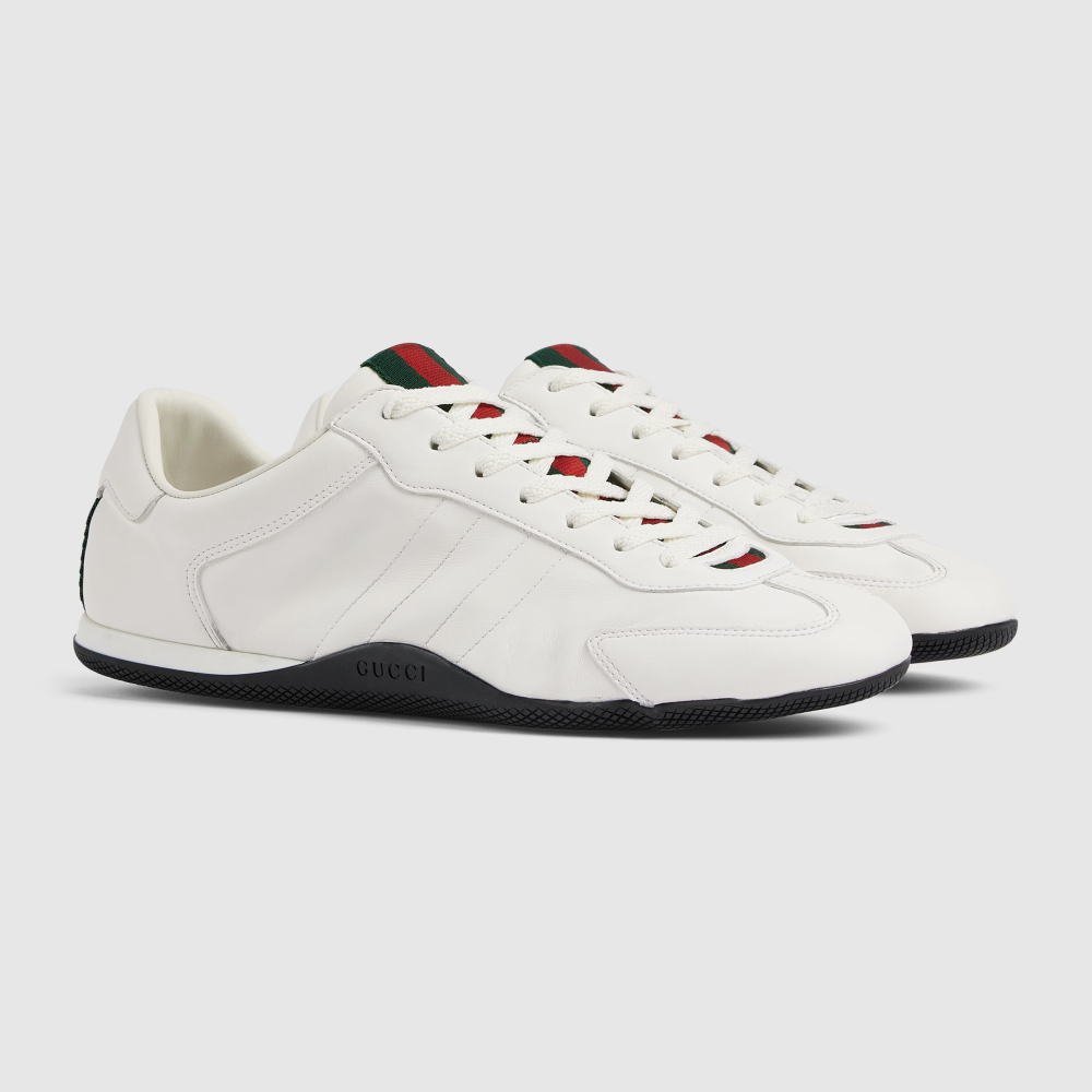Gucci Shift White Leather Sneakers