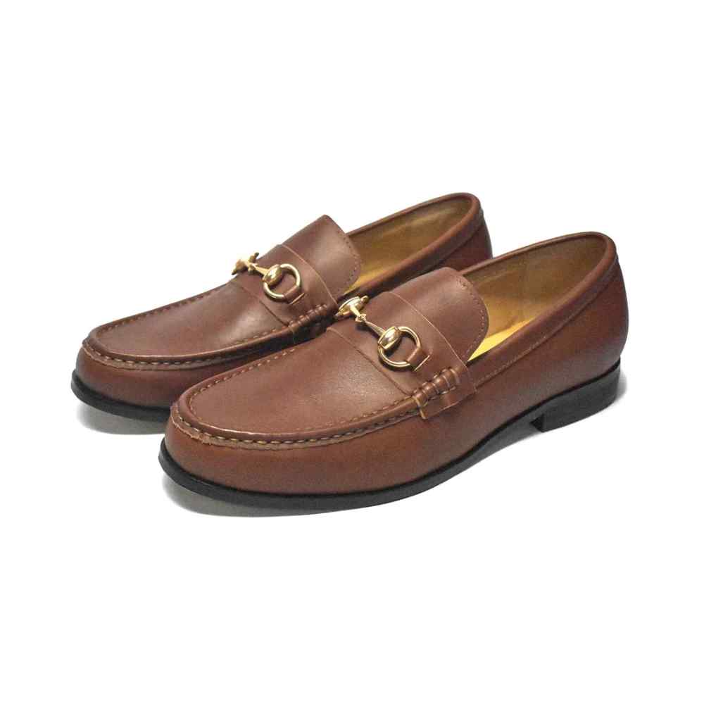 Gucci Brown Horsebit Premium Loafers
