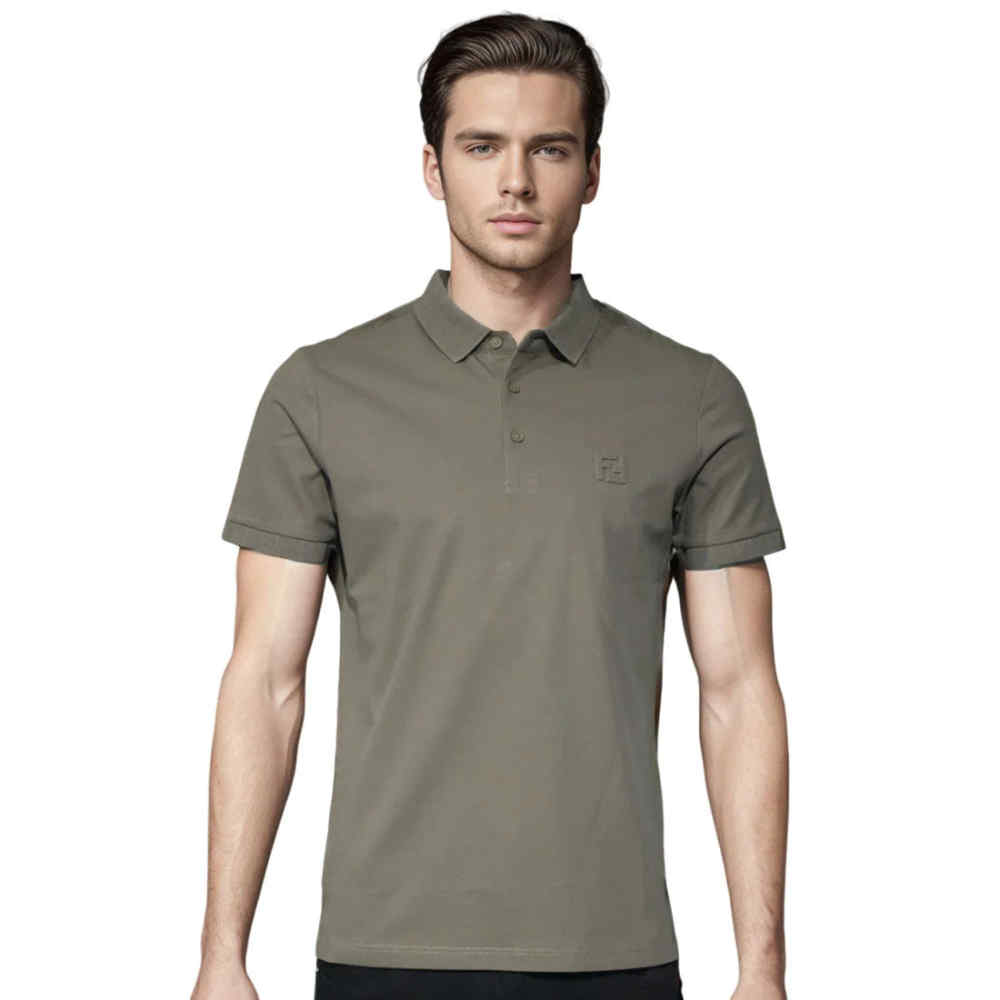 Fendi Embossed logo Green Premium Quality T-shirt