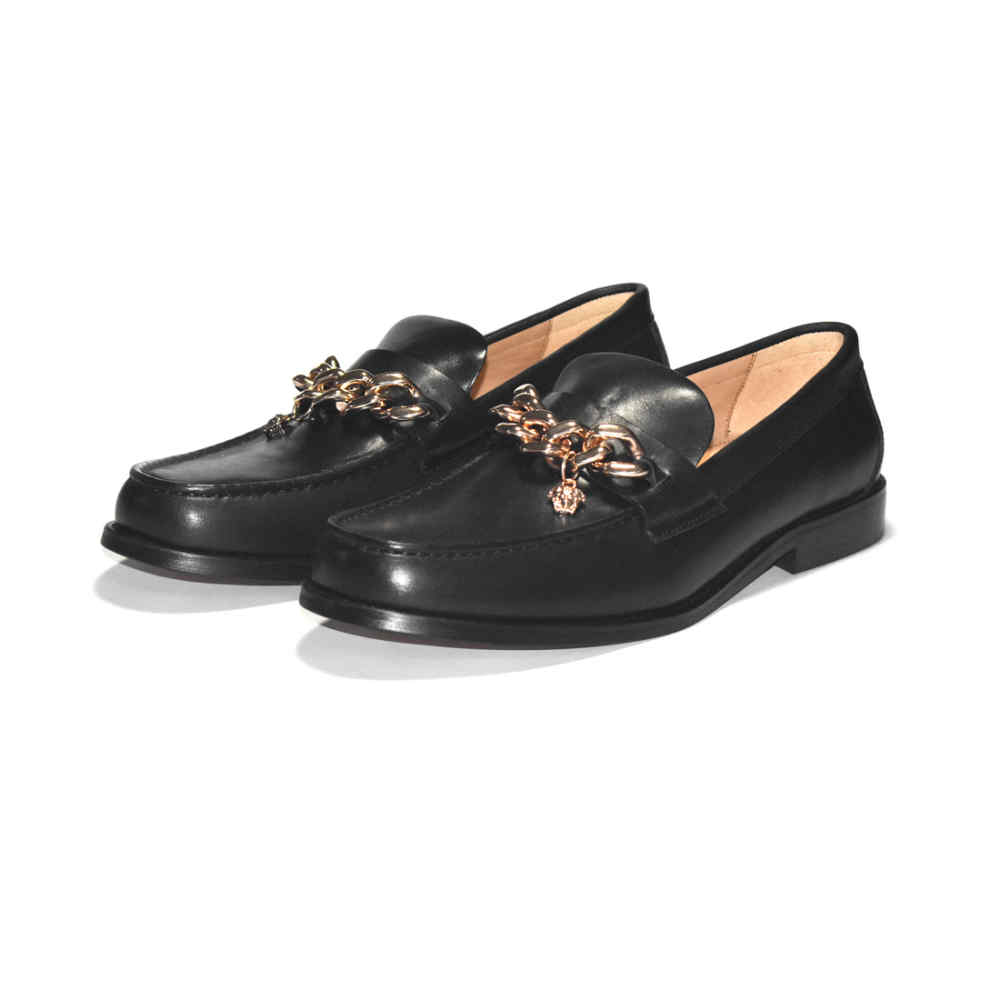 Versace Black Premium Quality Loafers
