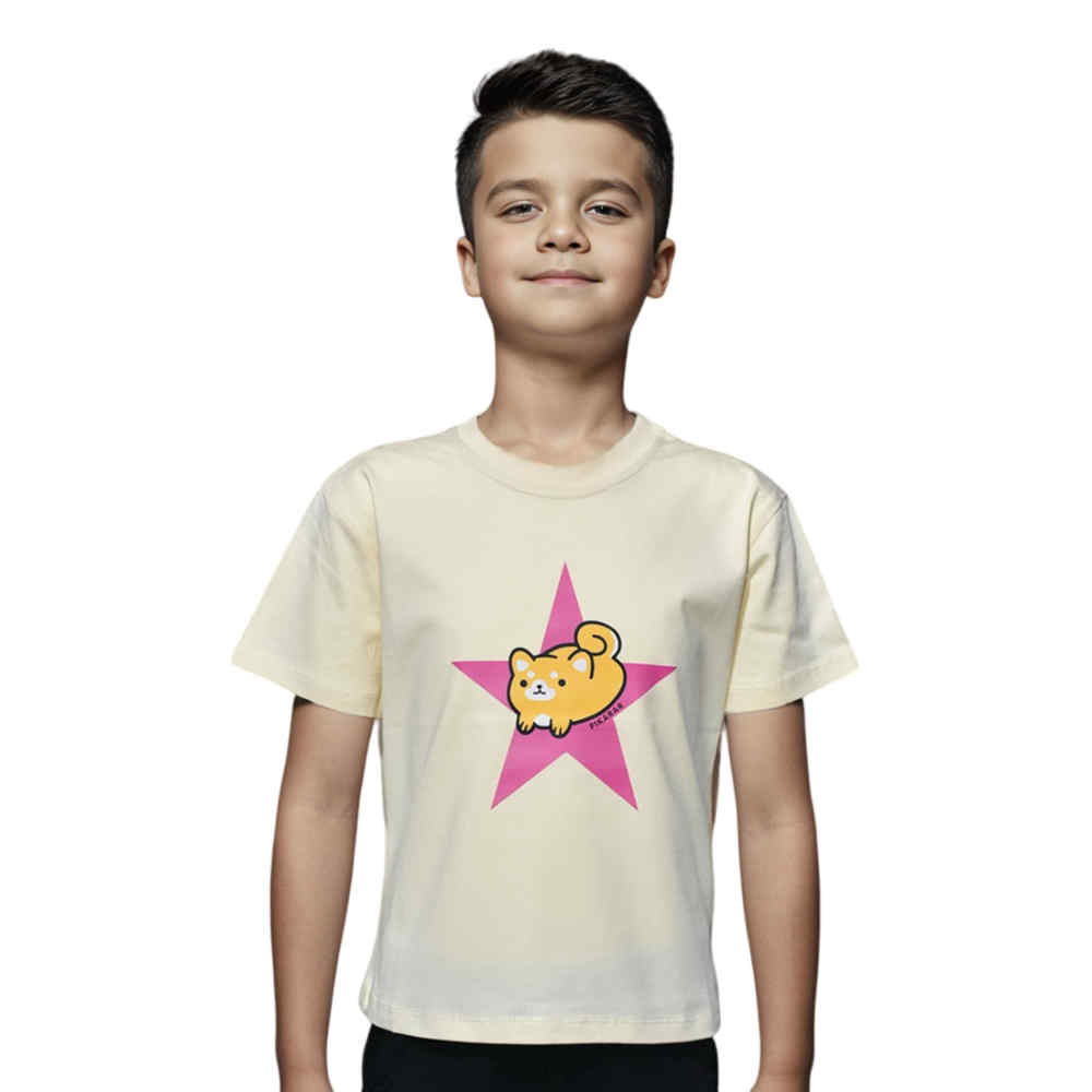 Gucci Cream Premium Quality T-shirt For Kids