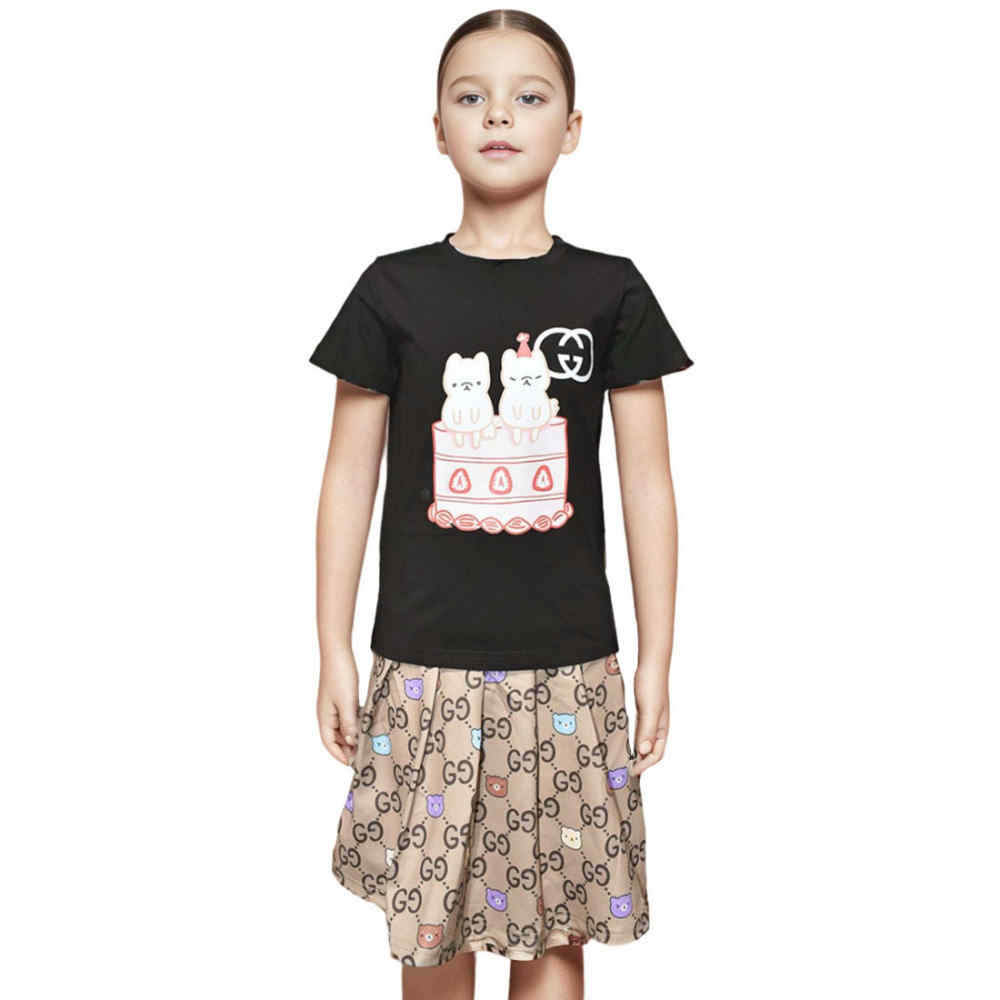 Gucci Black Premium Quality Girls Co-ord Set
