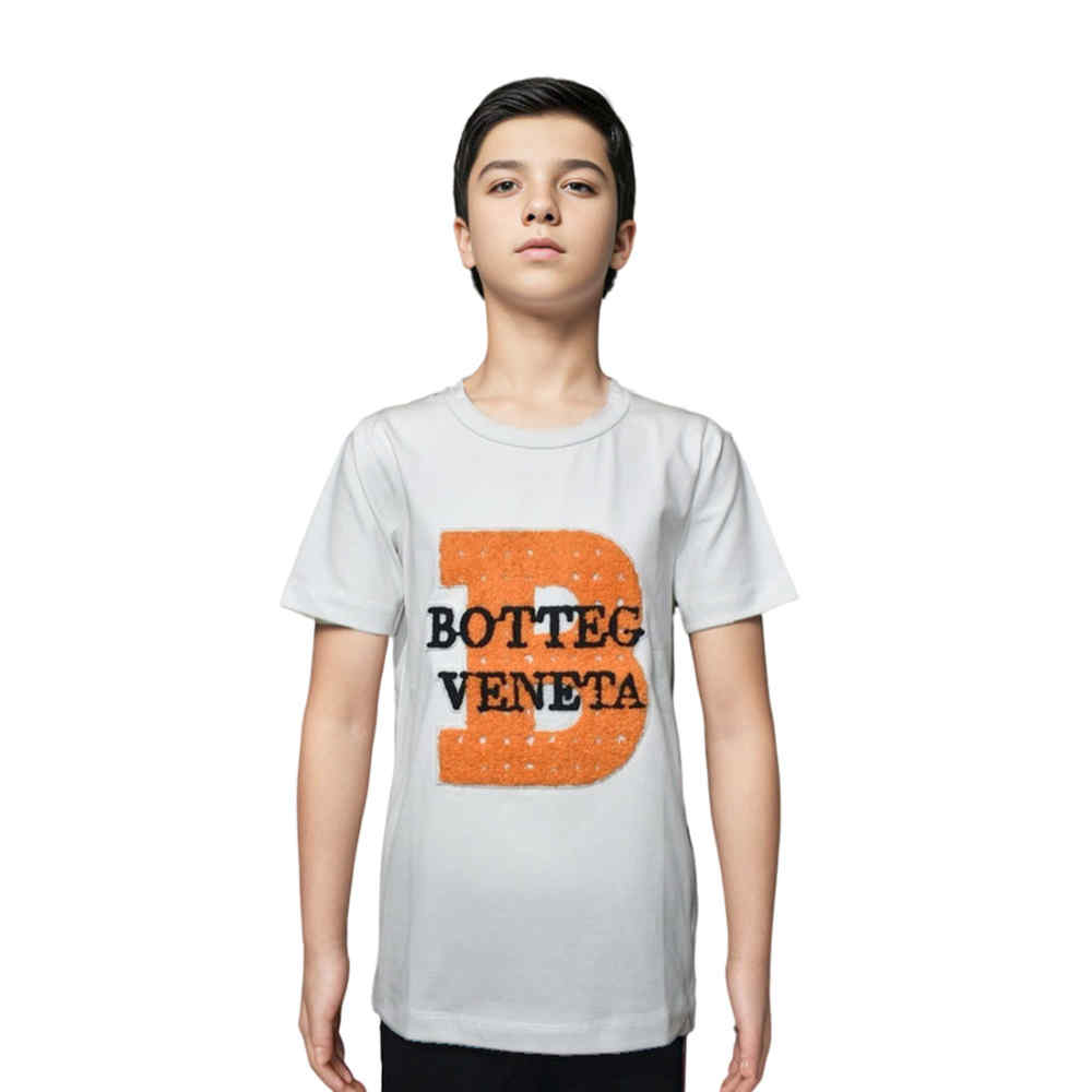 Bottega Veneta White Premium Kids T-shirt