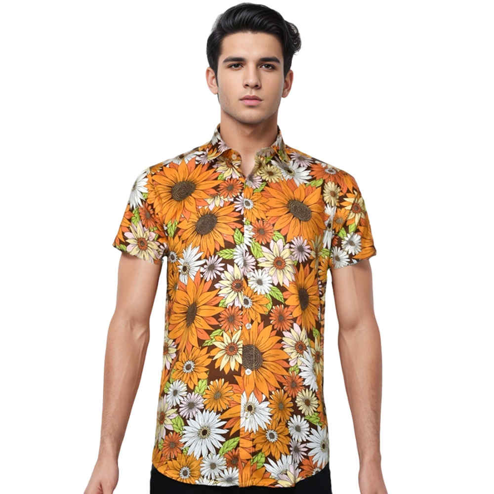 Zara Premium Orange Flower Quality Shirt
