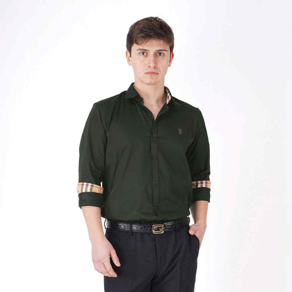 Burberry Green Premium Quality Shirt