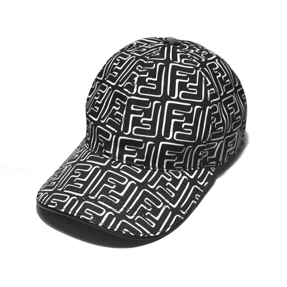 Fendi All-over Print Black Premium Cap