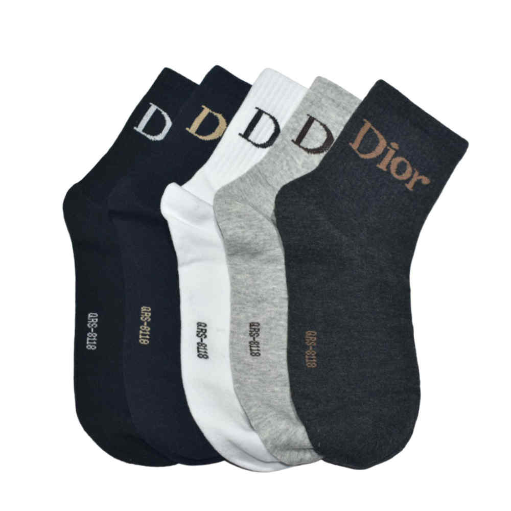 Dior Low Cut Black Premium Quality Socks