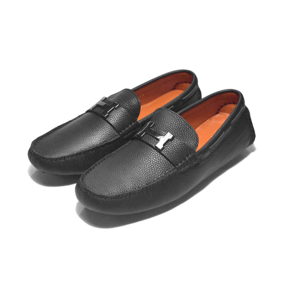 Hermes Black Premium Quality Loafers