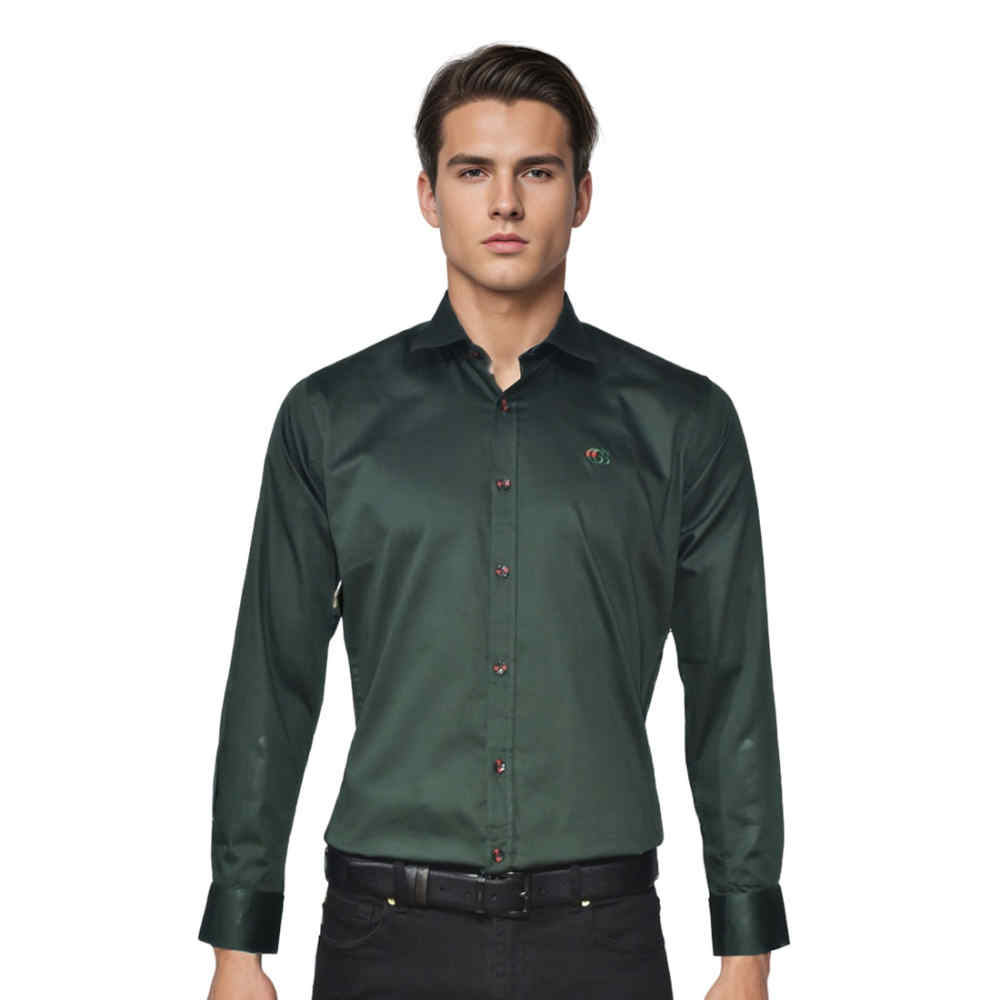 Gucci Embroidered logo Green Premium Luxury Shirt