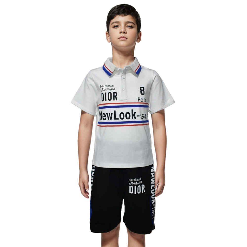 Dior White Premium Quality Kids Co-ord Set