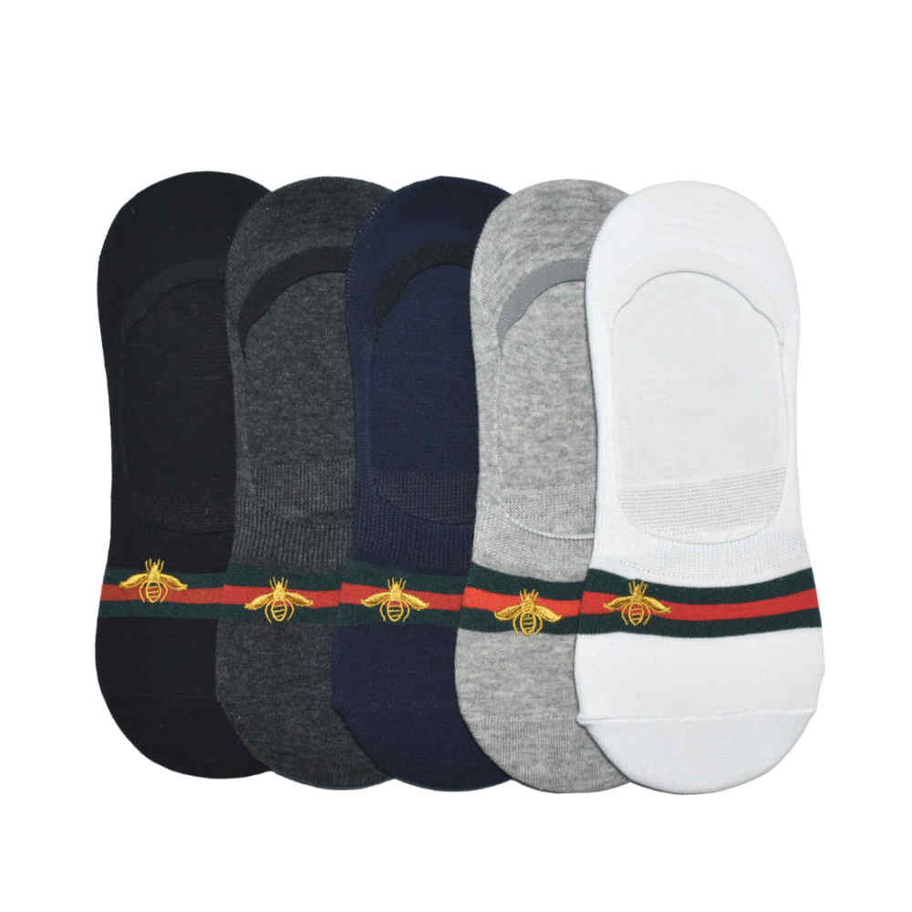 Gucci Bee Embroidered Premium No-show Socks