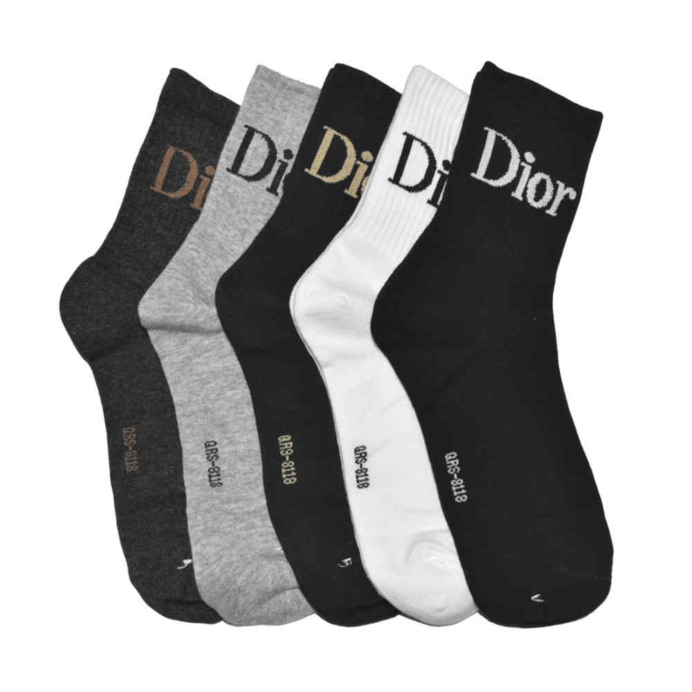 Dior Embroidery Premium Luxury Low Anklet Socks