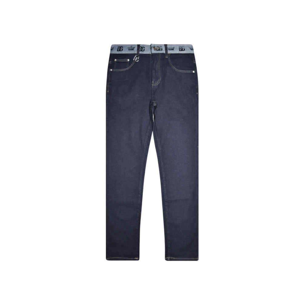 Dolce & Gabbana Dark Blue Premium Cotton Jeans