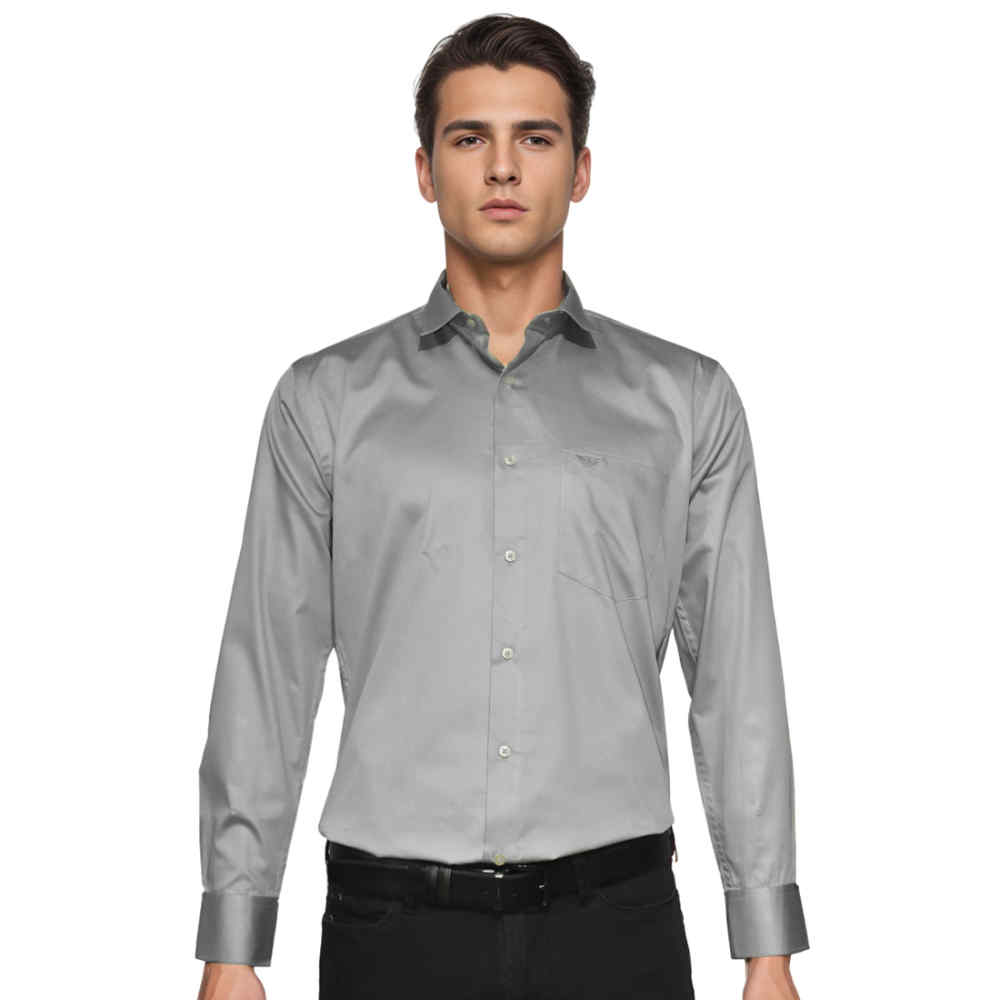 Giorgio Armani Light Grey Premium Quality Shirt