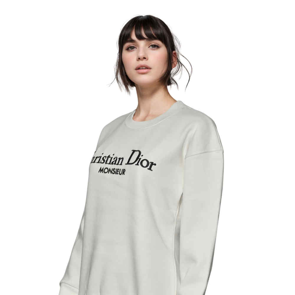 Christian Dior White Premium Quality Sweatshirt