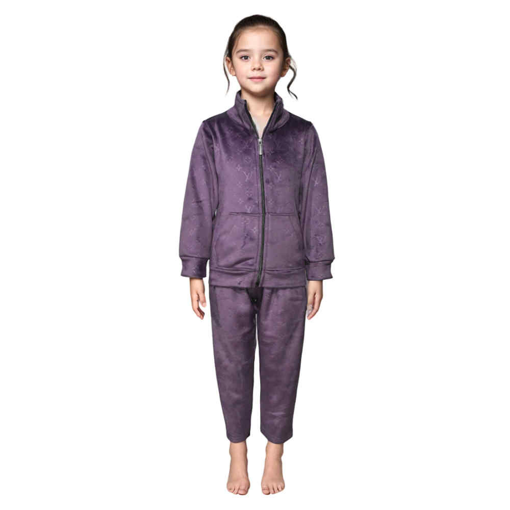 Louis Vuitton Monogram Purple Premium Kids Tracksuit
