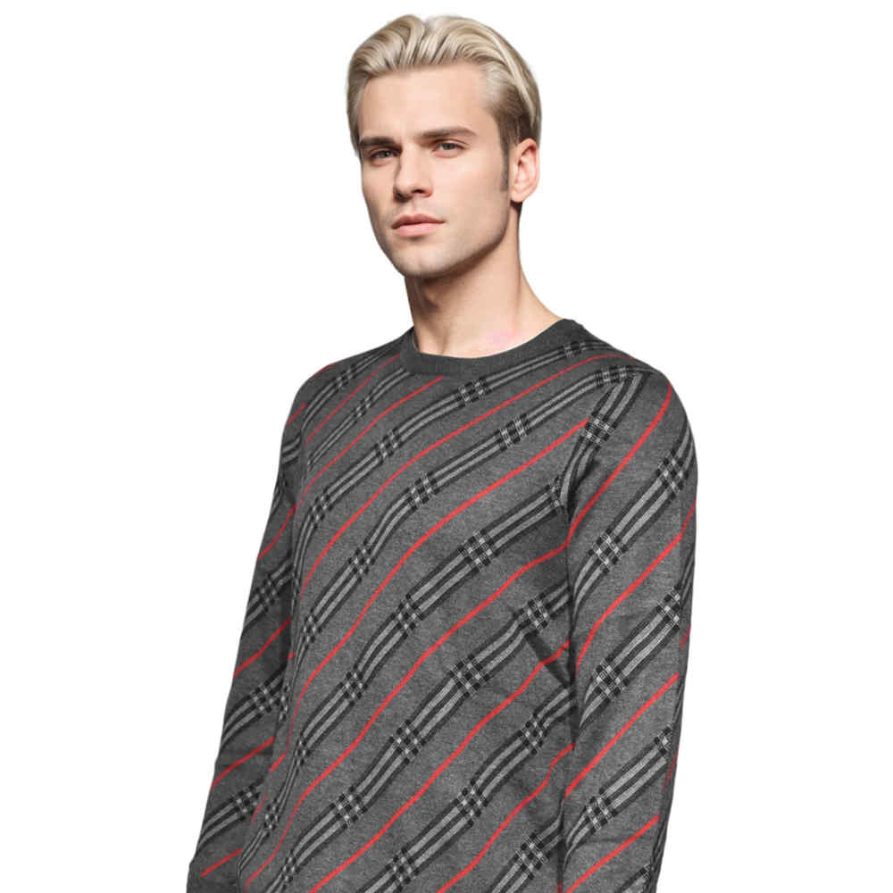 Burberry Grey Authentic Quality Pullover