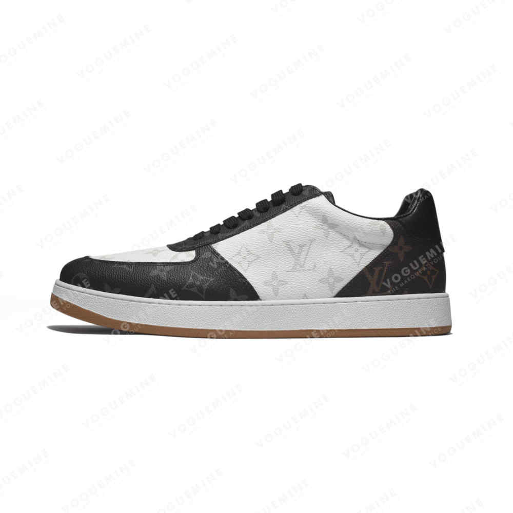 Louis Vuitton White & Black Premium Quality Sneakers