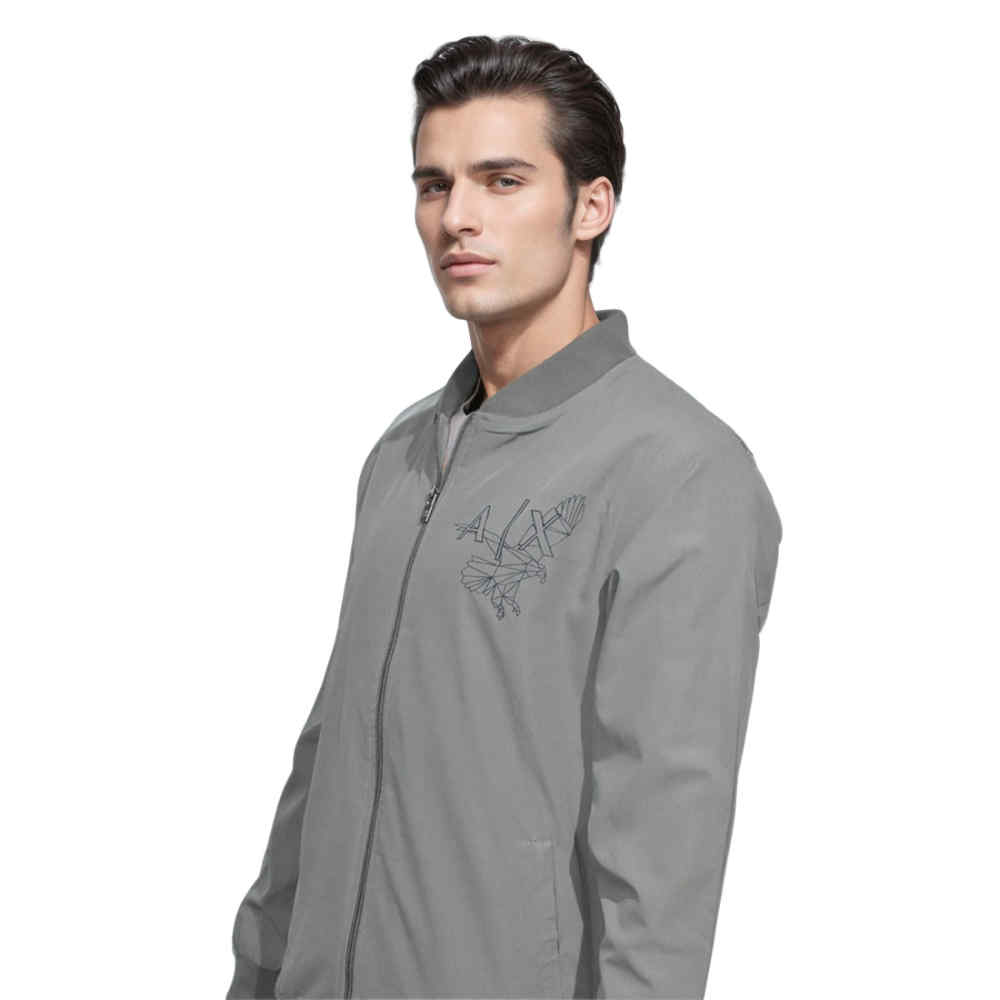 Armani Exchange Eagle Print Grey Premium Jacket