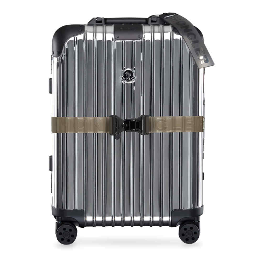 Moncler & Rimowa Silver Premium Cabin Trolley Bag