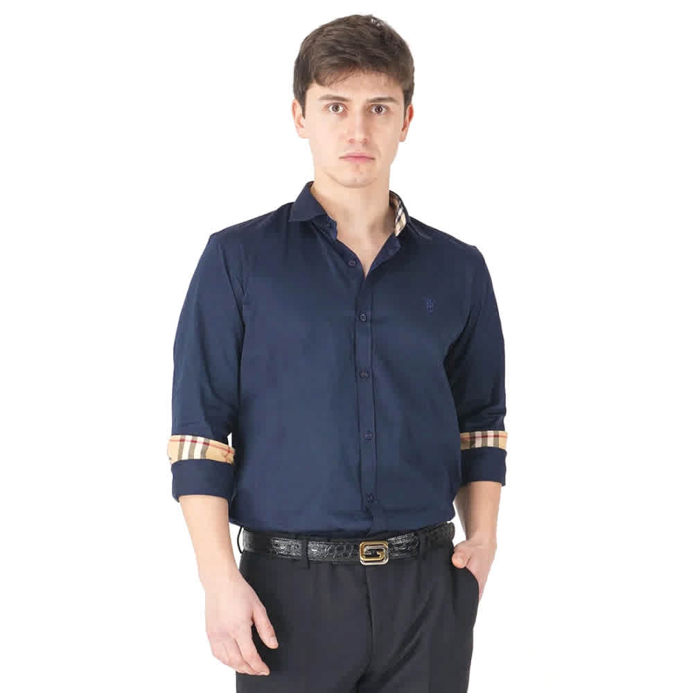 Burberry Navy Blue Premium Quality Shirt