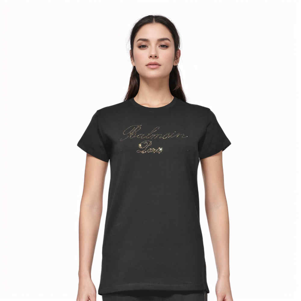 Balmain Black Premium Women T-shirt