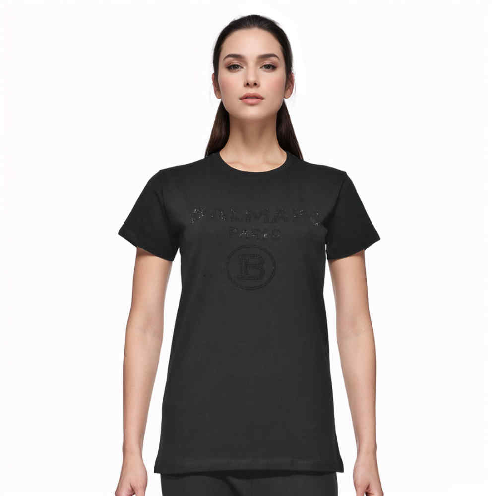 Balmain Black Premium Women T-shirt