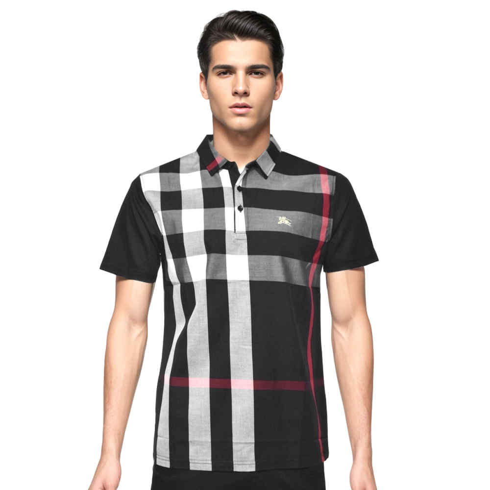 Burberry Black Premium Quality Polo Tees