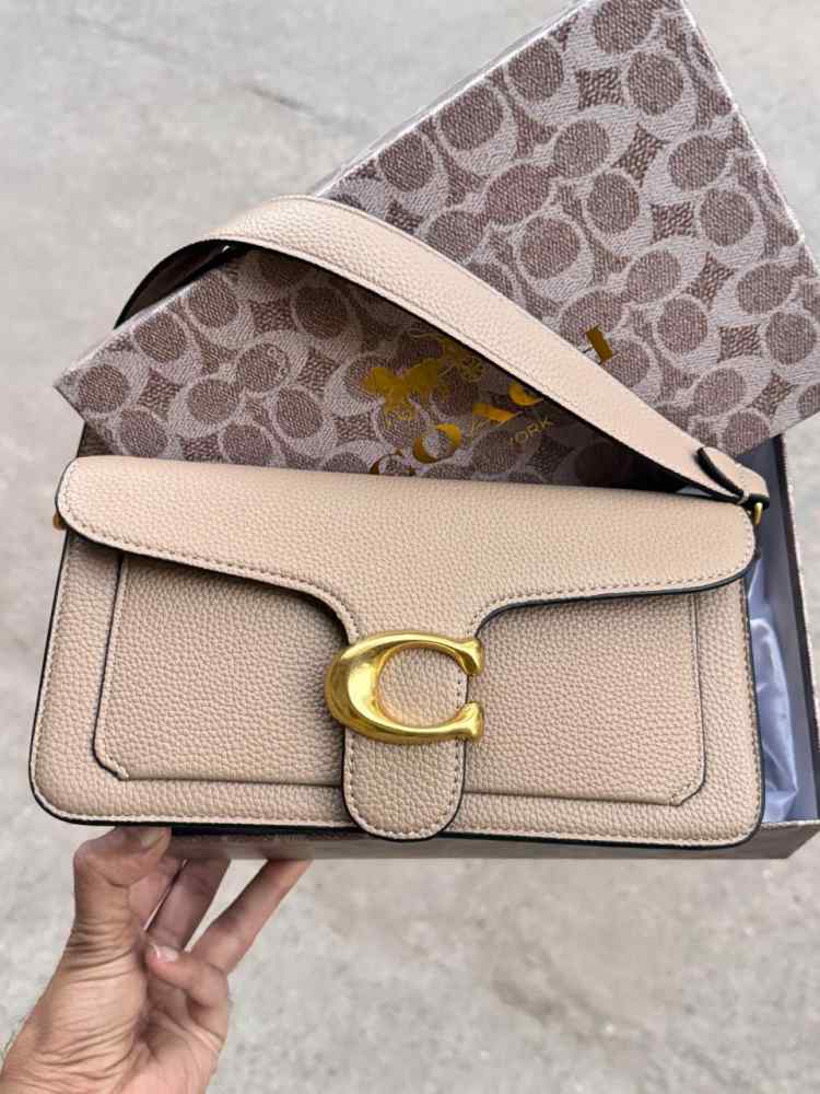 Coach Tabby Beige Shoulder Bag