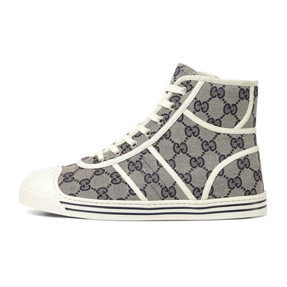 Gucci White & Brown Premium Quality Sneakers