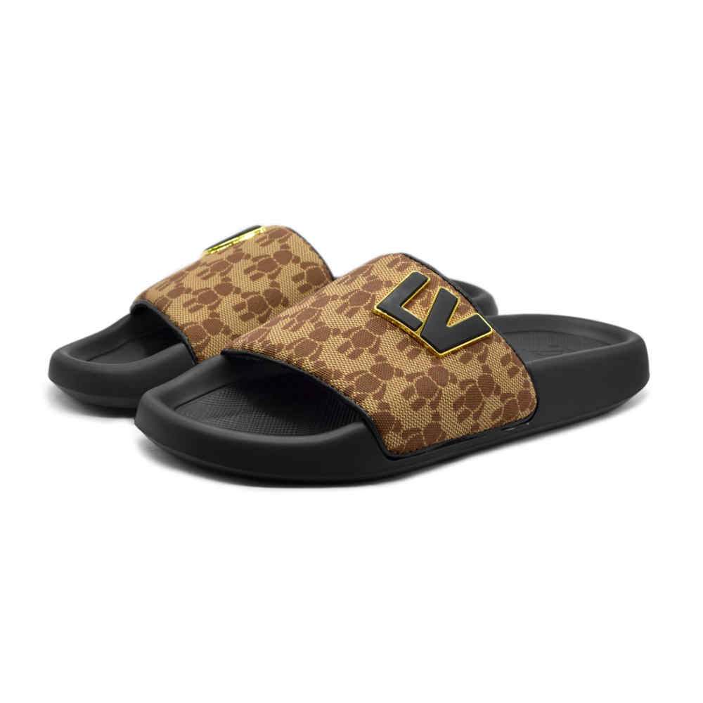 Louis Vuitton Brown Premium Quality Stylish Men's Flip-flop