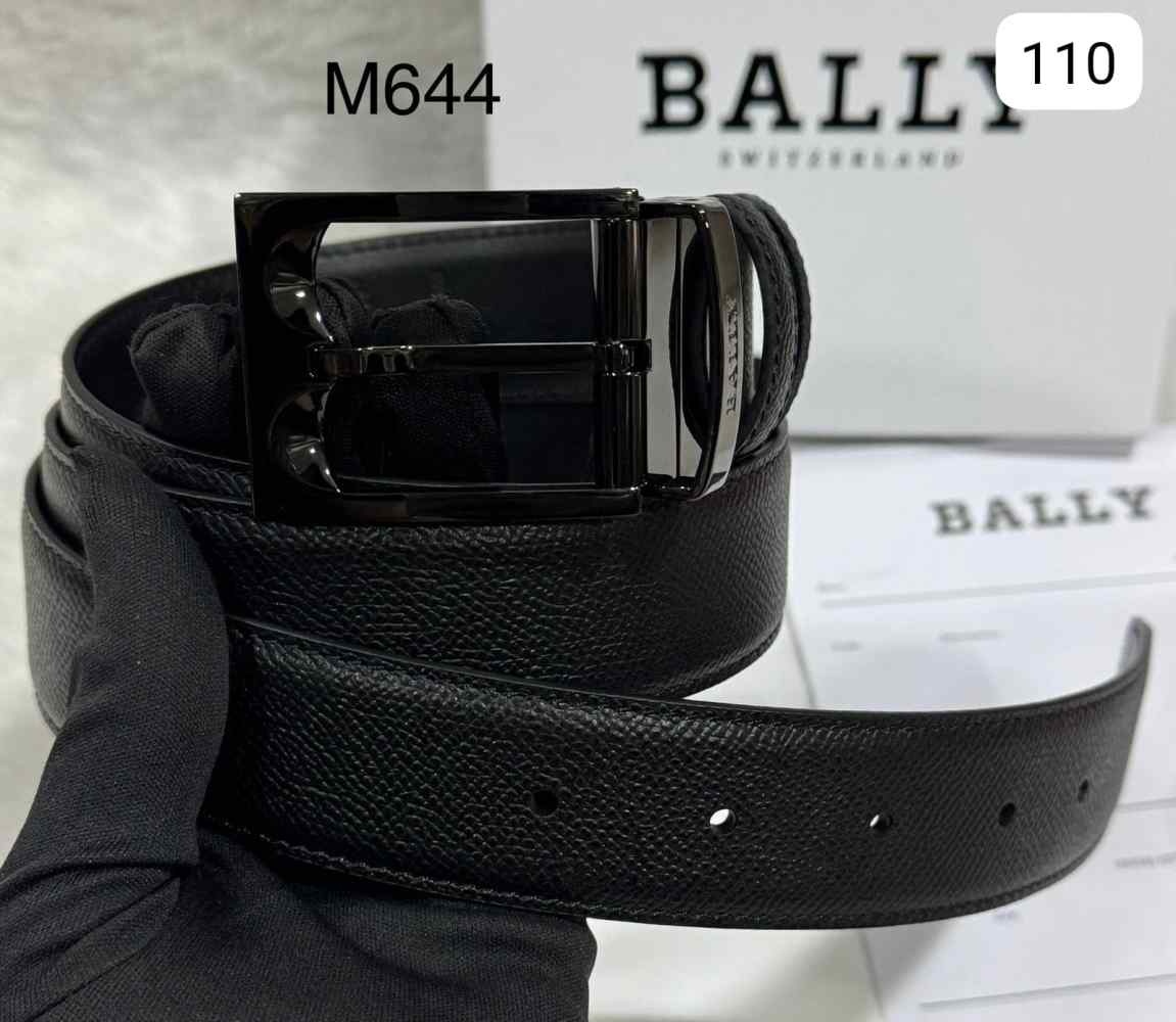 Bally Black Premium Quality Leather Belt