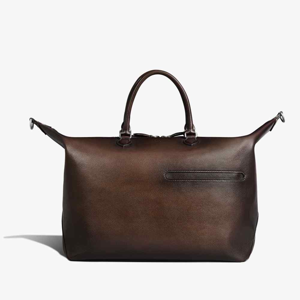 Toujours Soft Zipped Berluti Brown Leather Travel Bag