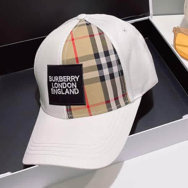 Burberry TB Embroidered White Baseball Cap