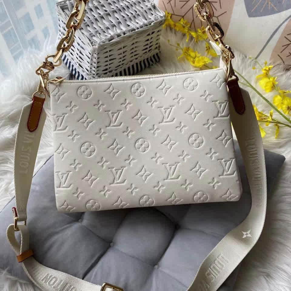 Louis Vuitton Virgil Abloh Coussin PM White Sling Bag
