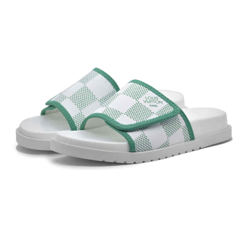 Louis Vuitton White Premium Quality Stylish Men's Flip-flop
