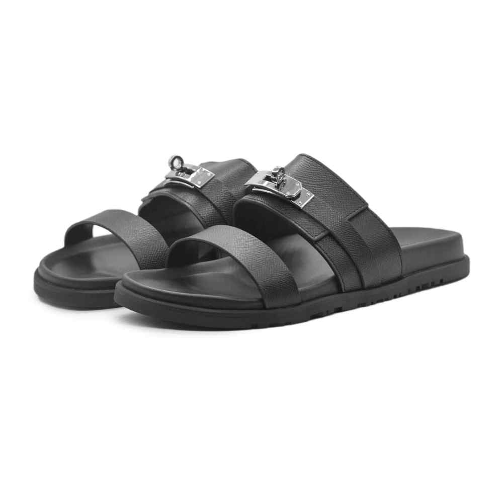 Hermes Black Premium Izmir Flip-flops