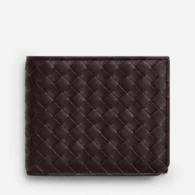 Bottega Veneta Brown Leather Compact Wallet