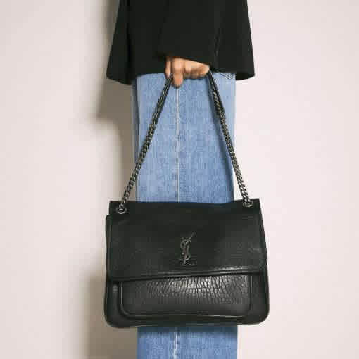 YSL Saint Laurent Niki Large Leather Premium Shoulder Bag