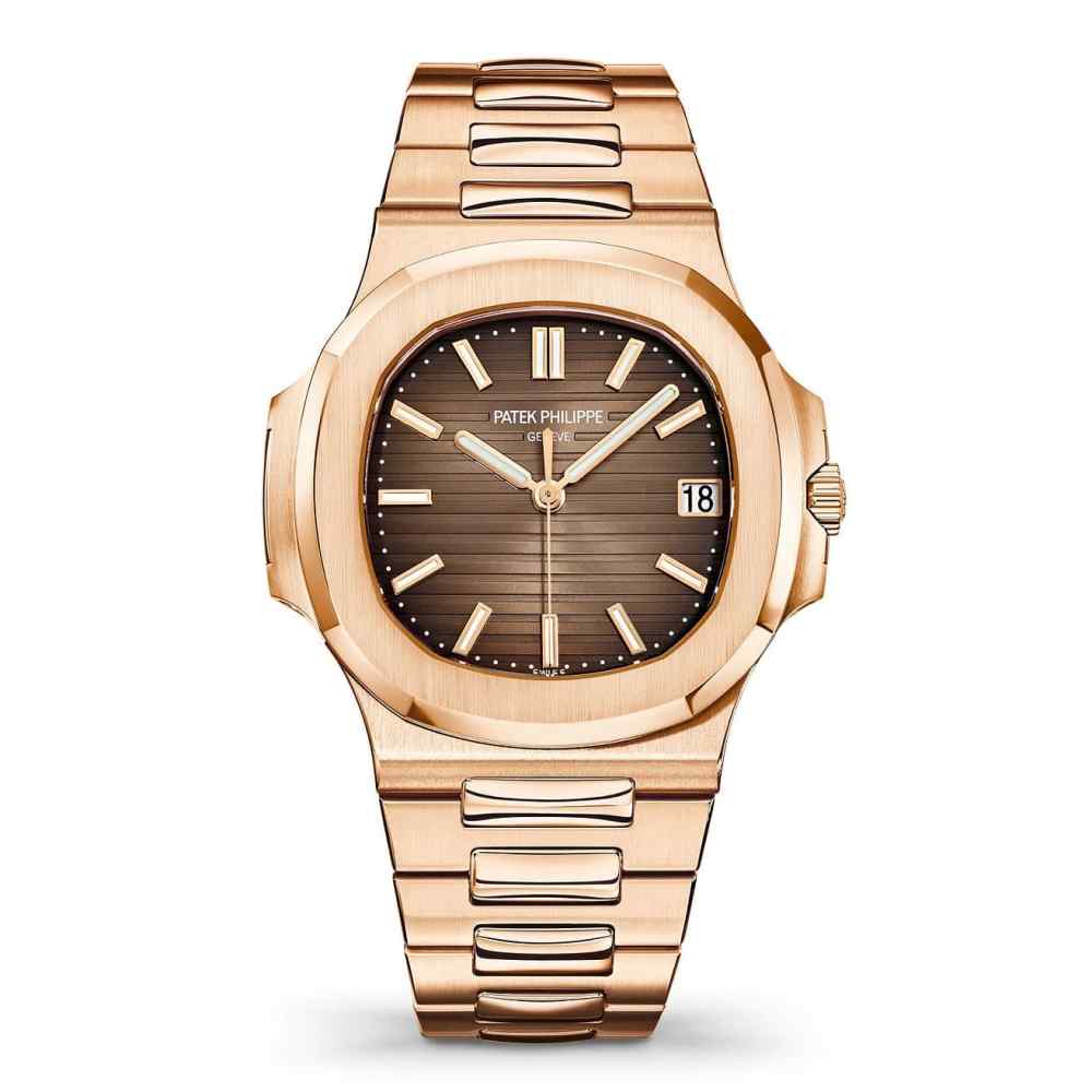 Nautilus Patek Philippe Rose Gold Brown Dial 40mm Watch 5711R-001